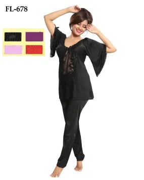 2 Pcs Nighty FL-678 - Flourish Exclusive Bridal Nighties