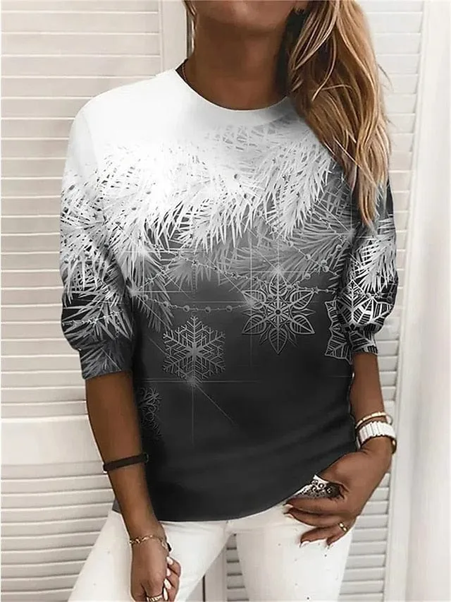 Adorable Cat Pattern Women's Graphic Sweatshirt