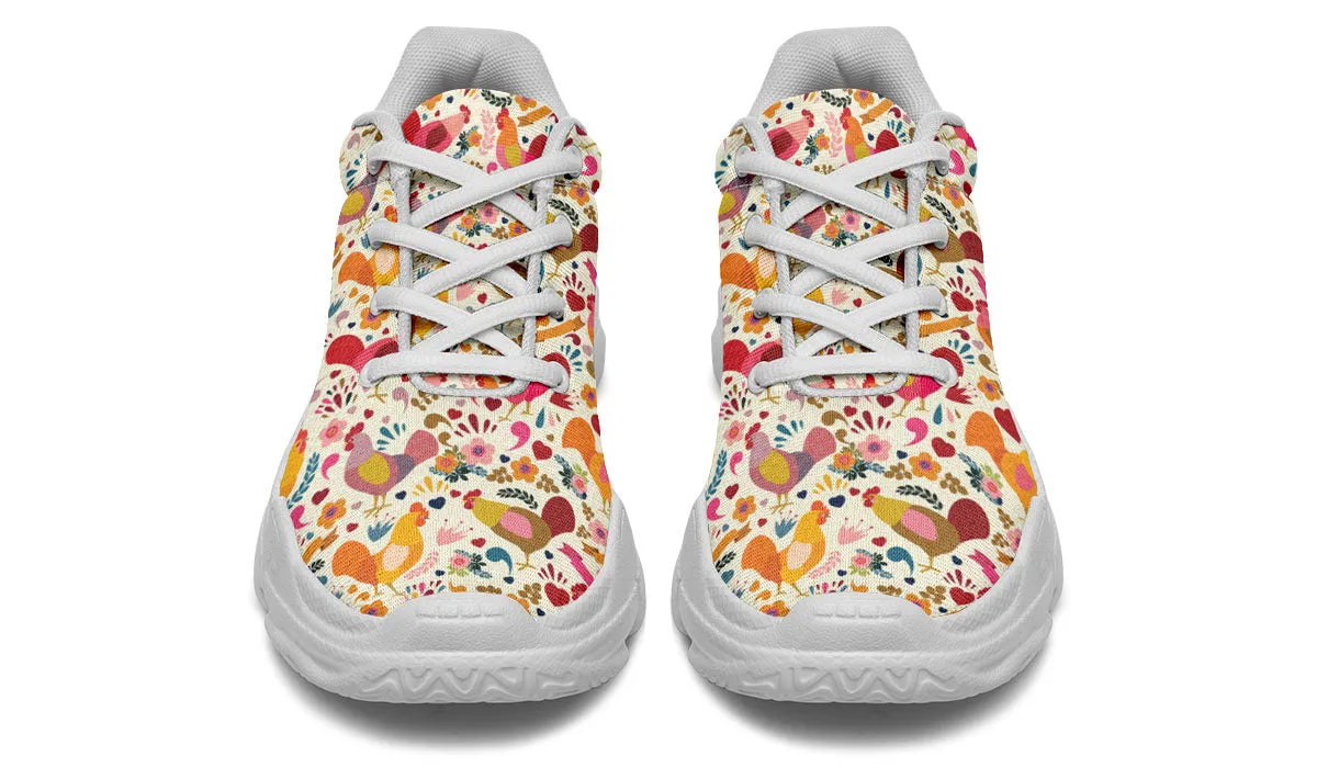 Adorable Chicken Chunky Sneakers