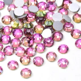 Air rose glass rhinestones