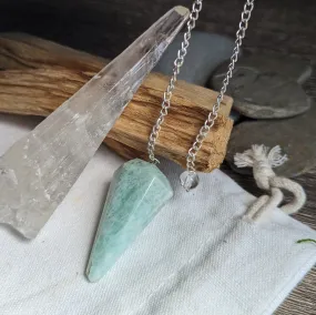 Amazonite Tapered Pendulum ~ Transmuting and Healing Energies