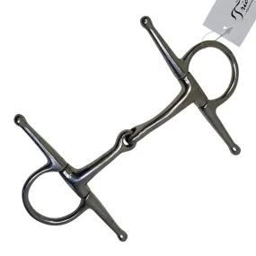 Angled Full Cheek Snaffle Bit in Stainless Steel - 5