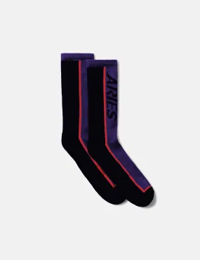 Aries Credit Card Socks - Purple