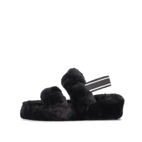 BLACK FREYA SHEEPSKIN SLIPPER