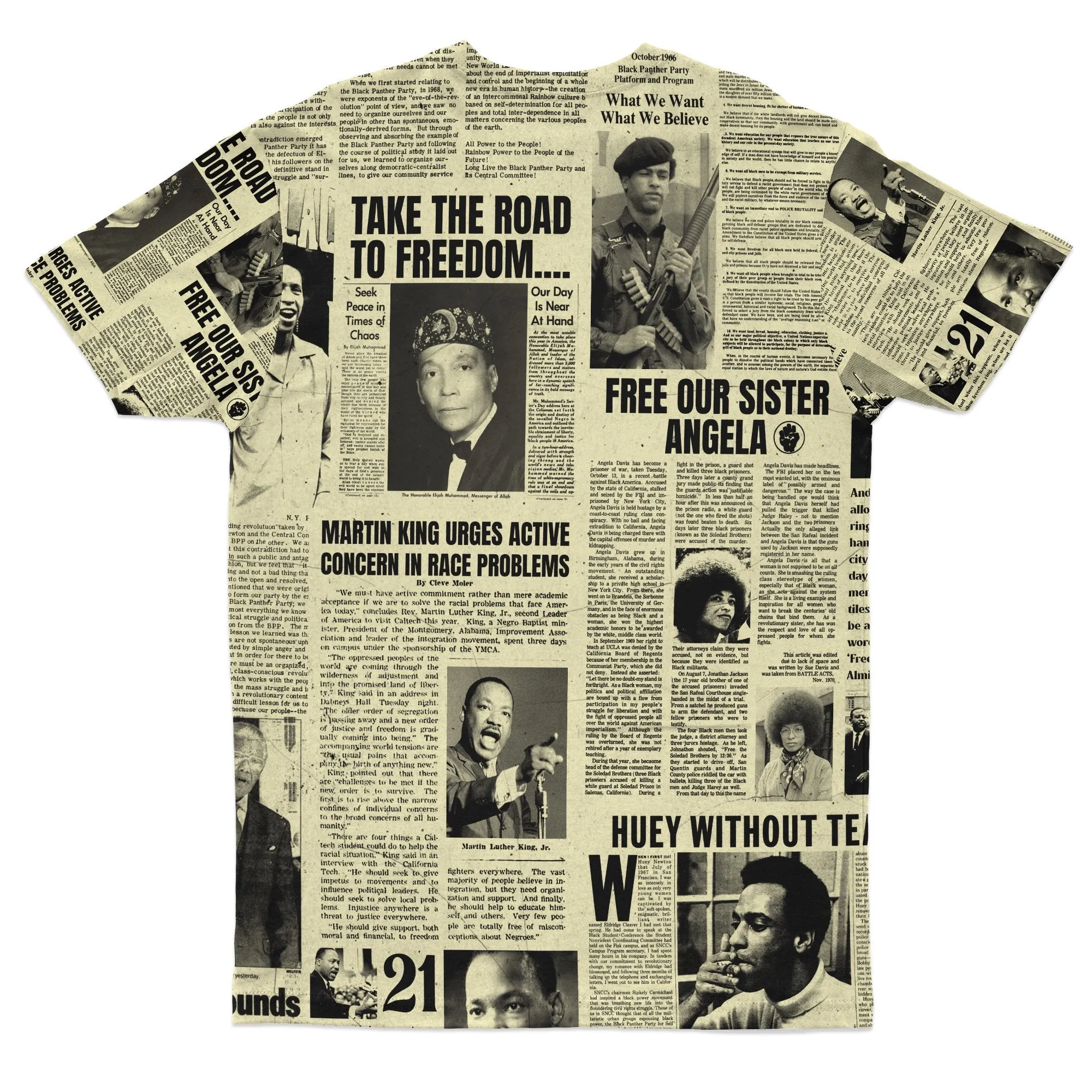 Black Power Newspaper T-shirt