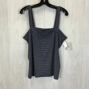 Blue & White Tank Top Loft, Size L