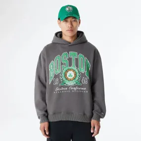 Boston Celtics Oversized Essential Dark Grey Oversized Pullover Hoodie