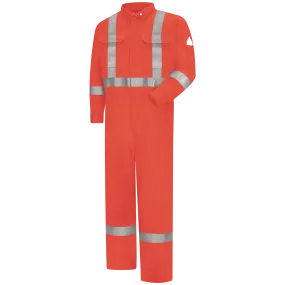 Bulwark Men's Premium FR Orange Coverall with Reflective Trim