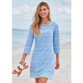 Cabana Life Cabana Shift Dress 495-NP22 - Naples Blue