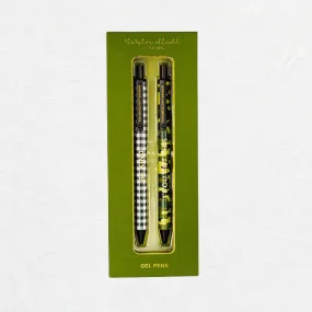 Camo and Gingham Gel Pen Set