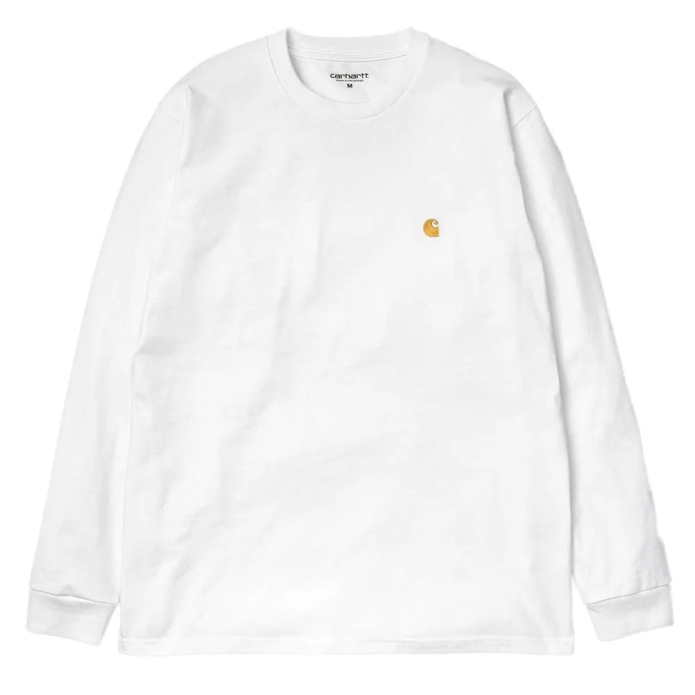 Carhartt WIP Long Sleeve Chase T-Shirt - White