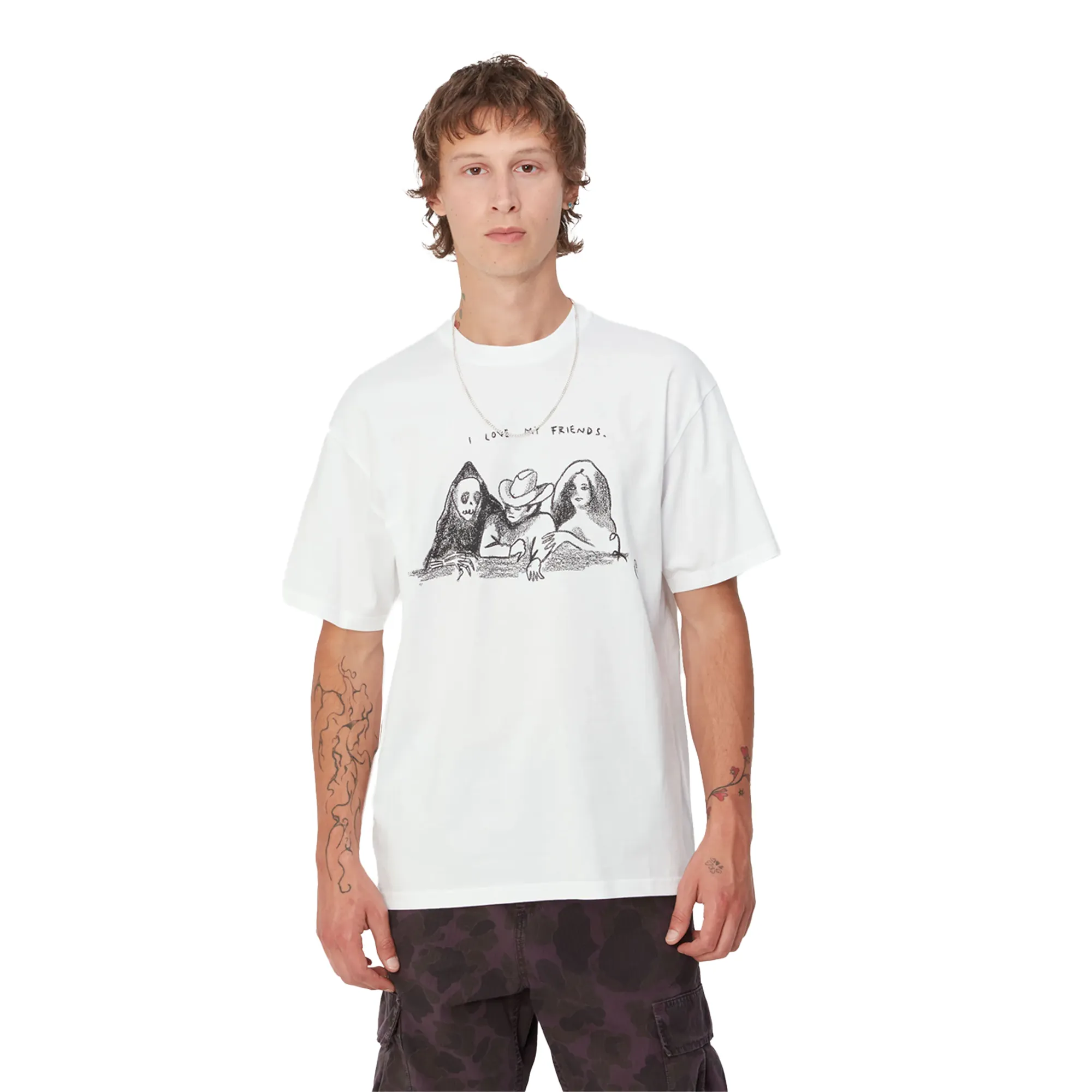 Carhartt WIP S/S Pepe Friends T-Shirt White/Black