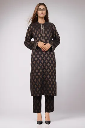 Cotton Jacquard Stitched 2 Piece (Shirt/Trouser)