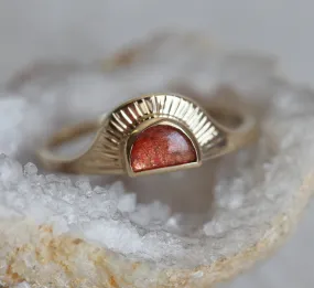 Cyra Sunstone Ring Half moon