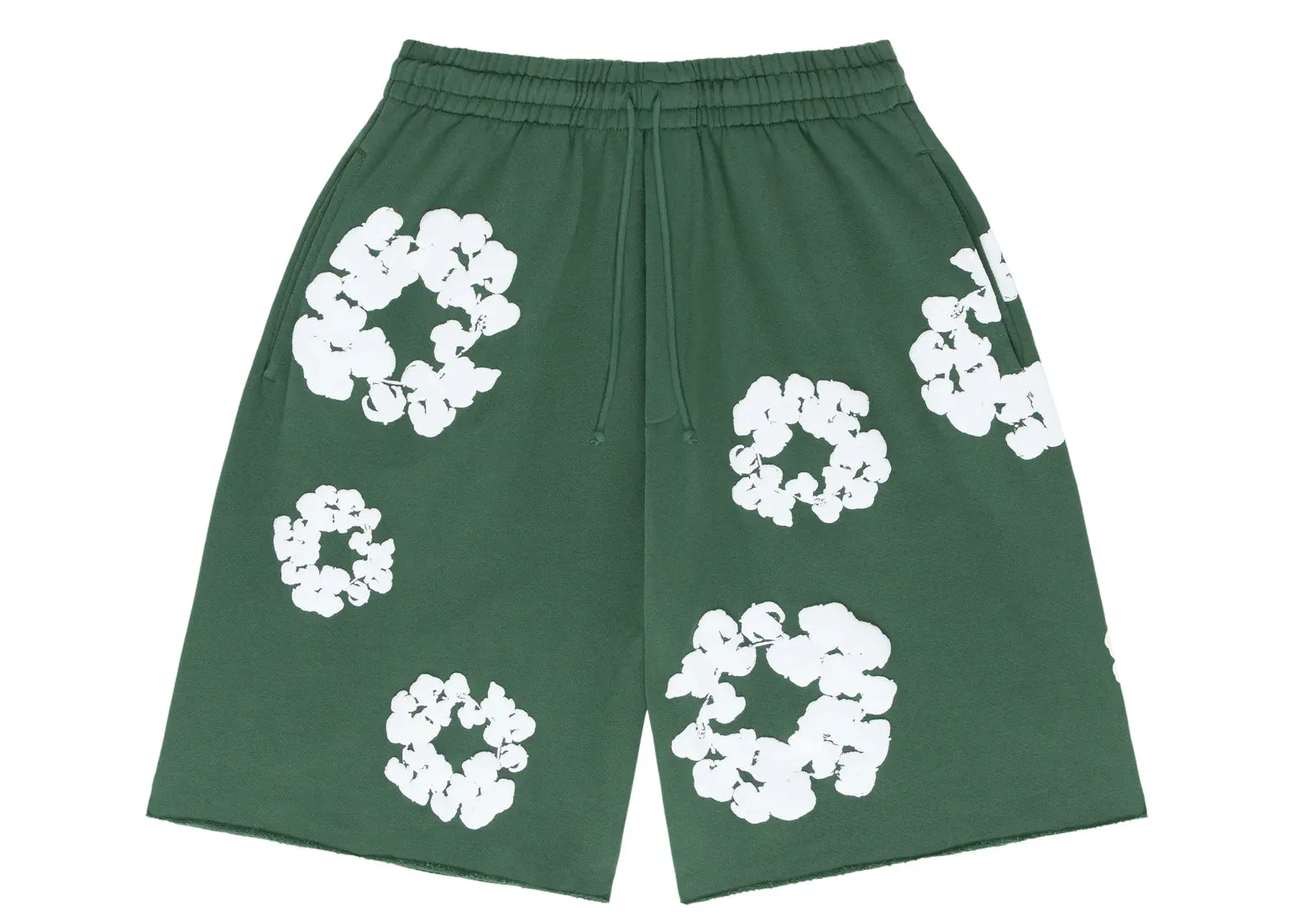 DENIM TEARS THE COTTON WREATH SHORTS GREEN