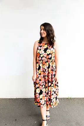 Dorit Dress (Black Floral Multi)