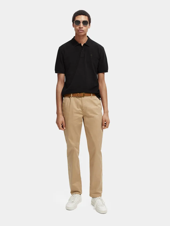 Essentials Organic Cotton Pique Polo - Black