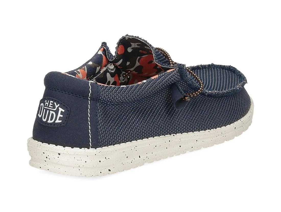 Hey Dude Scarpe Estive Uomo Wally Sox Stitch Blu