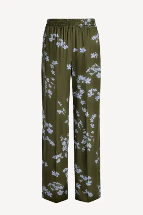 Hose Pyjama in Scifi Floral Khaki