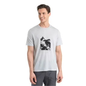 icebreaker Merino T-Shirt Men's 150 Tech Lite II Short Sleeve Crewe T-Shirt Peak Grid - Ether