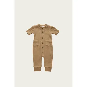 Jamie Kay - Organic Cotton Waffle - Finn onepiece - Putty