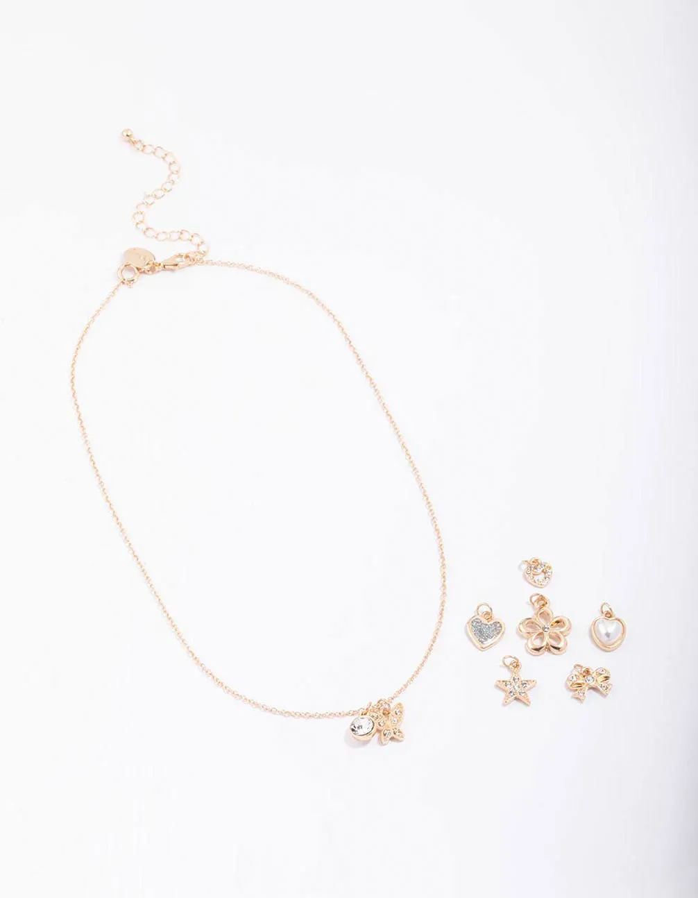 Kids Rose Gold Make Your Own DIY Charm Necklace