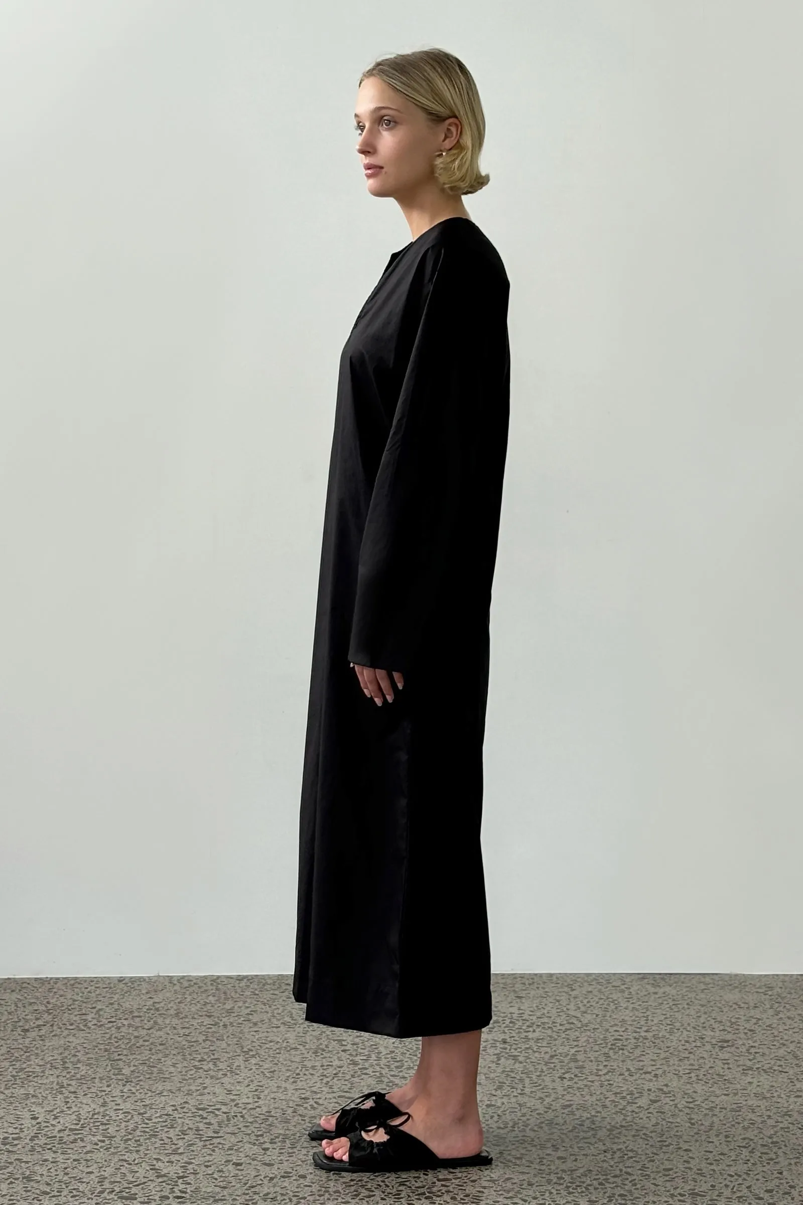 Klein Kaftan Dress in Black