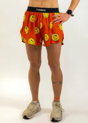 Men's Smiley 4" Half Split Shorts