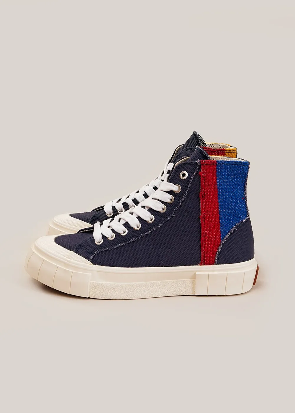 Navy Palm Moroccan Sneakers