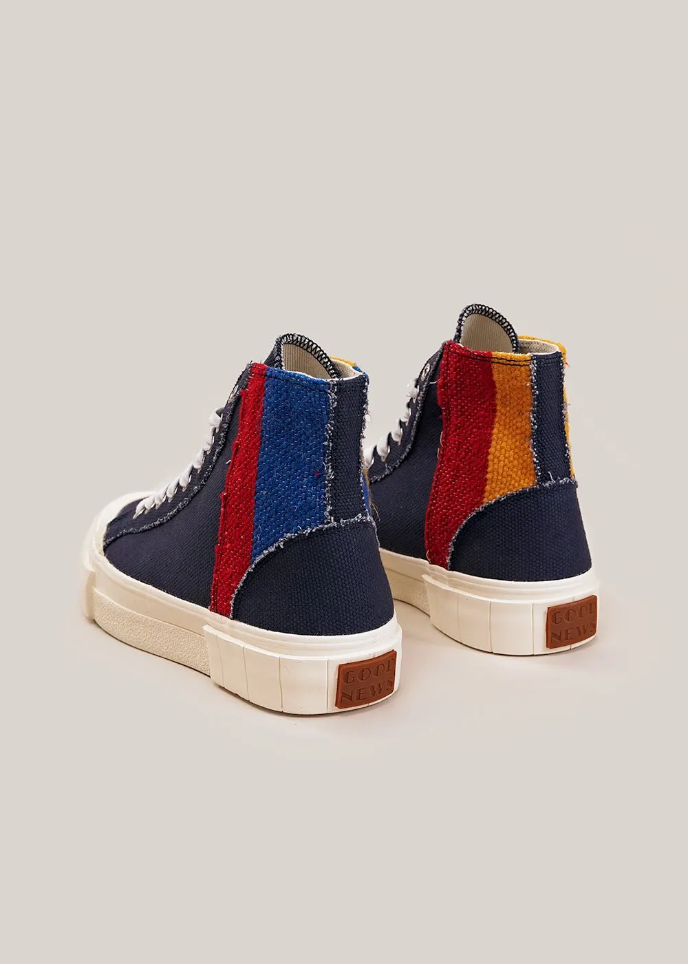 Navy Palm Moroccan Sneakers