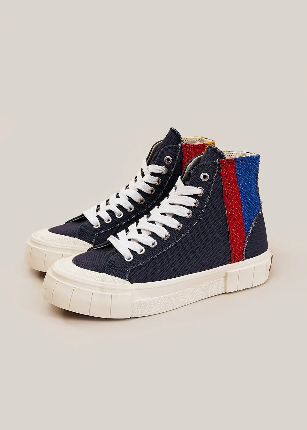 Navy Palm Moroccan Sneakers