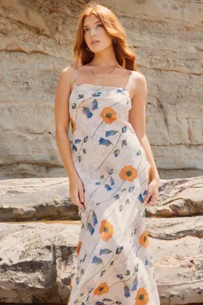 Reign Poppy Floral Strappy Maxi Dress