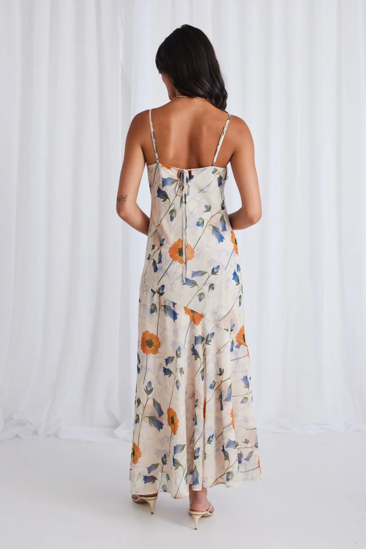 Reign Poppy Floral Strappy Maxi Dress