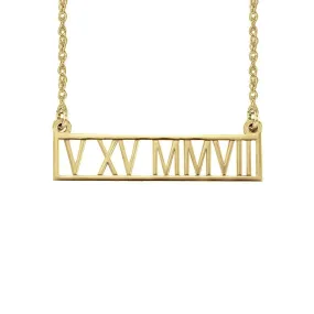 Roman Numeral Date Necklace - Giuliana Rancic