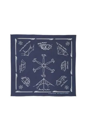 Snow Peak OG Cotton Noasobi Bandana Navy