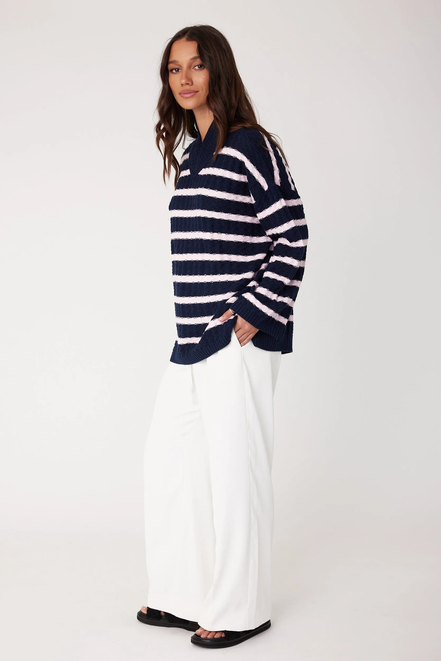 SONNY Navy Stripe