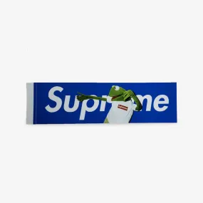 Supreme Sticker 'Box Logo Kermit The Frog' Blue 2008