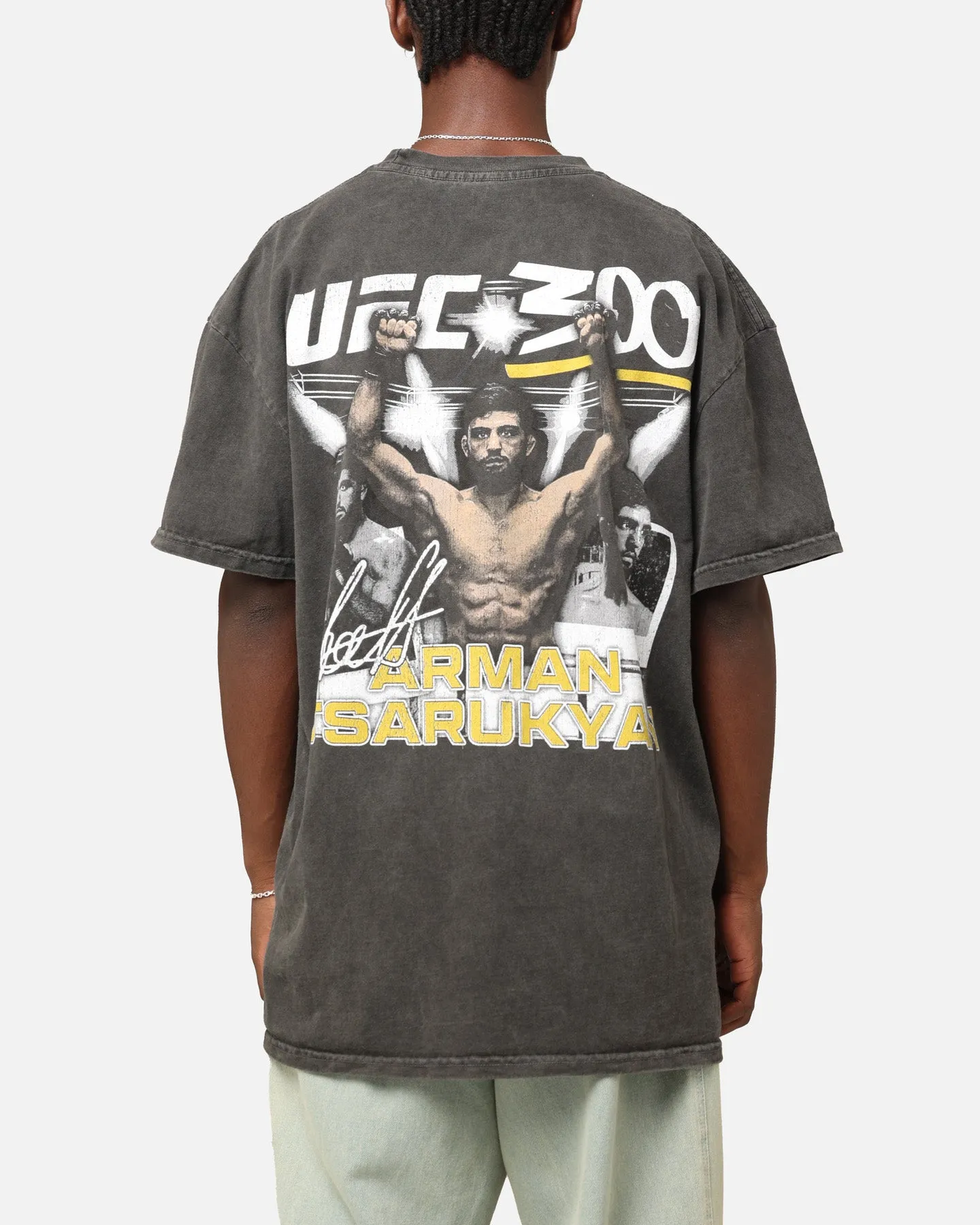 UFC By Culture Kings Arman Ahalkalakets Tsarukyan 300 Heavyweight T-Shirt Black Wash