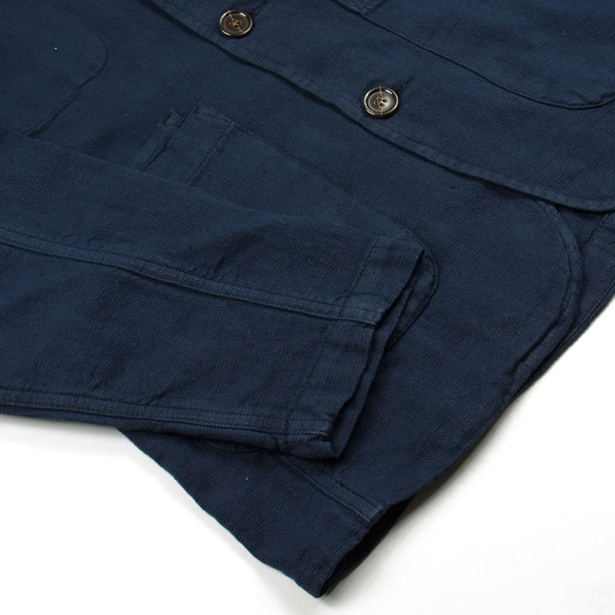 Universal Works - Bakers Jacket Broadcloth Cotton - Navy